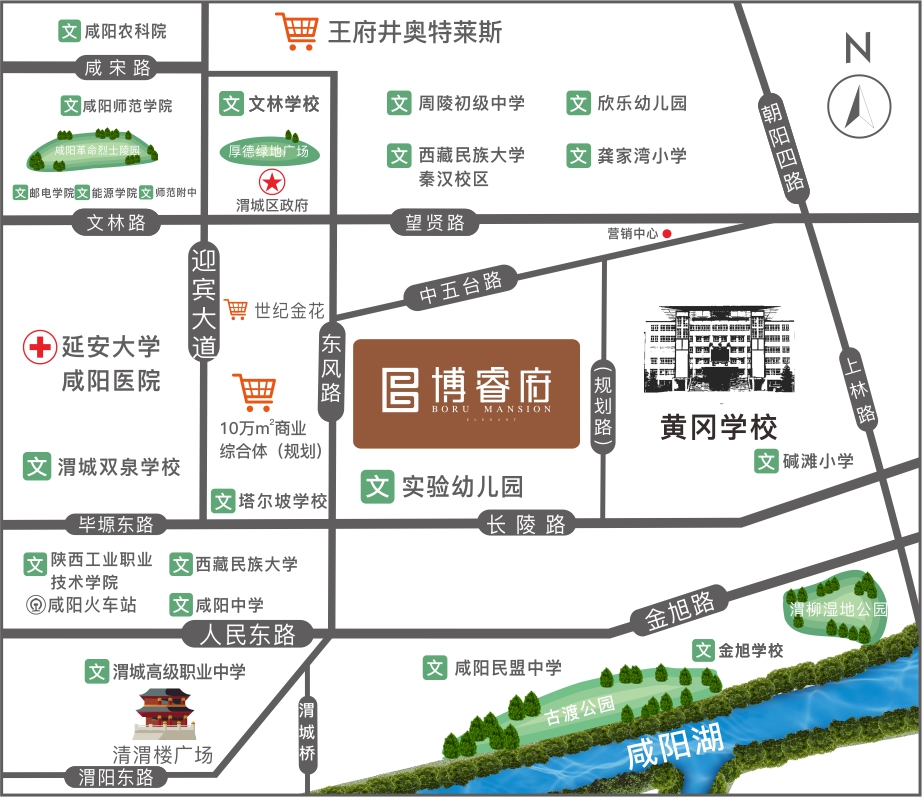 博领博睿府位置交通图