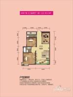 亿龙国际3室2厅1卫89.1㎡户型图