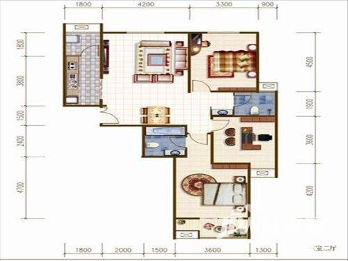 南洋维也纳花园3室2厅2卫126.7㎡户型图